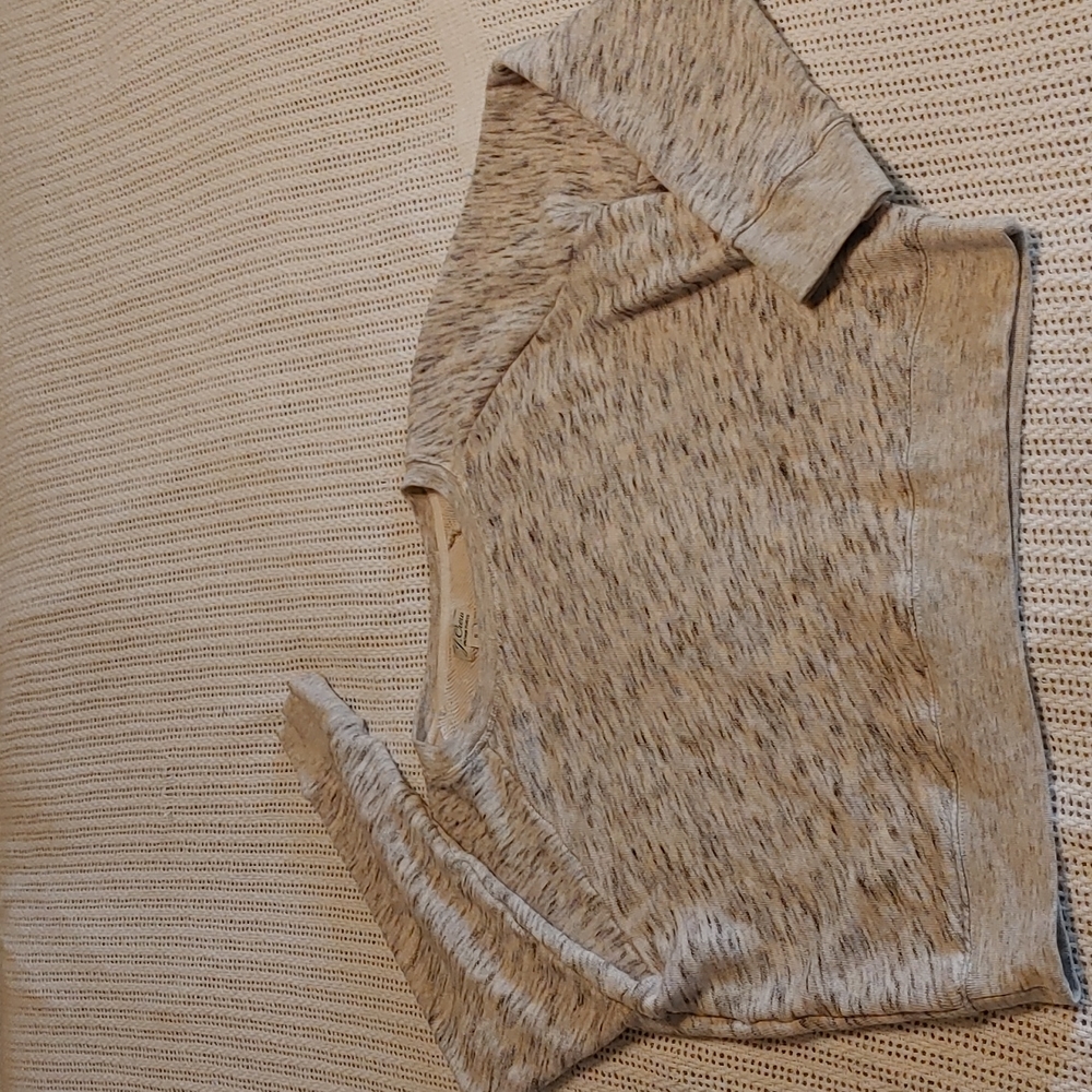 J. Crew Beige Speckled Sweatshirt